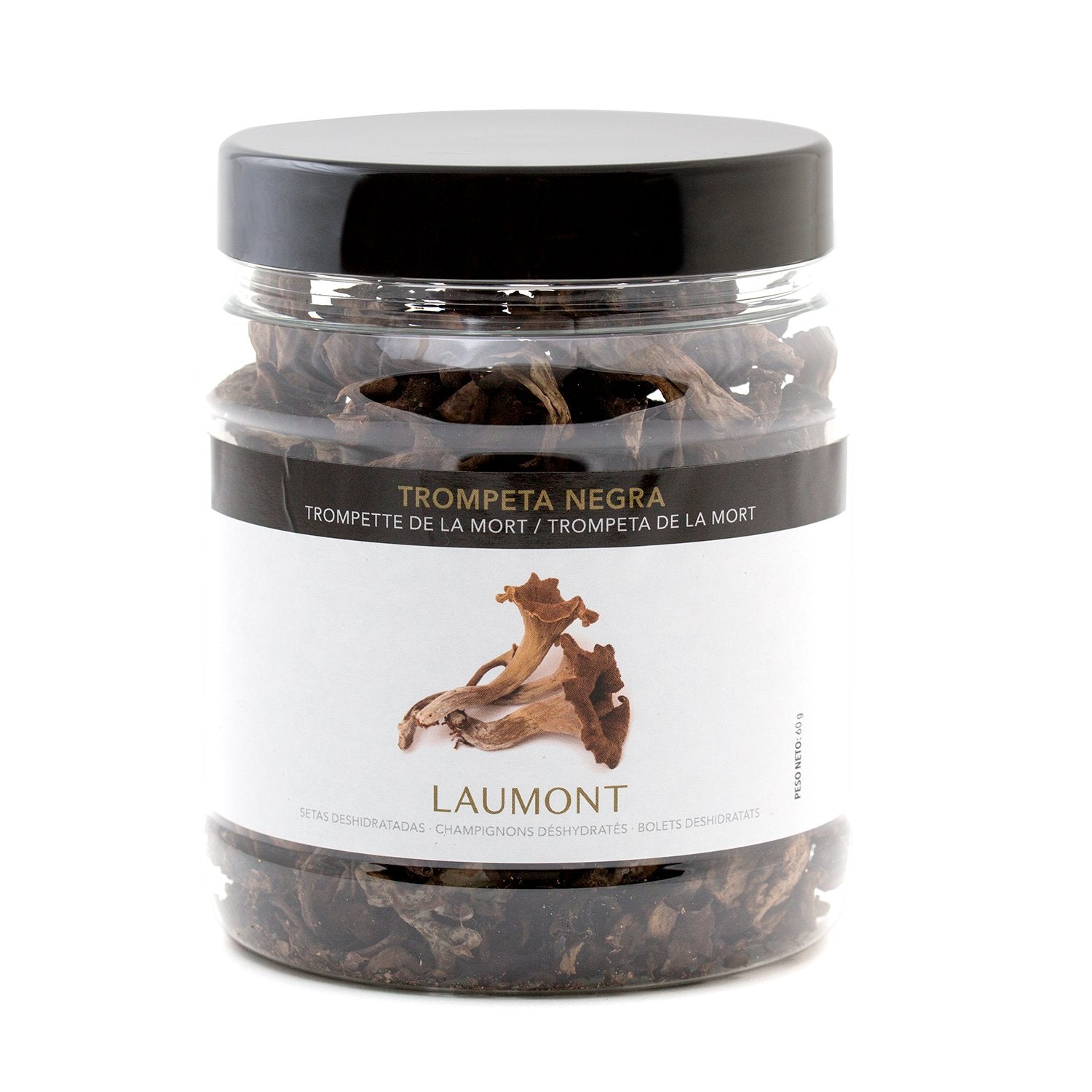 Trompeta de la muerte silvestre deshidratada en bote de 60 g