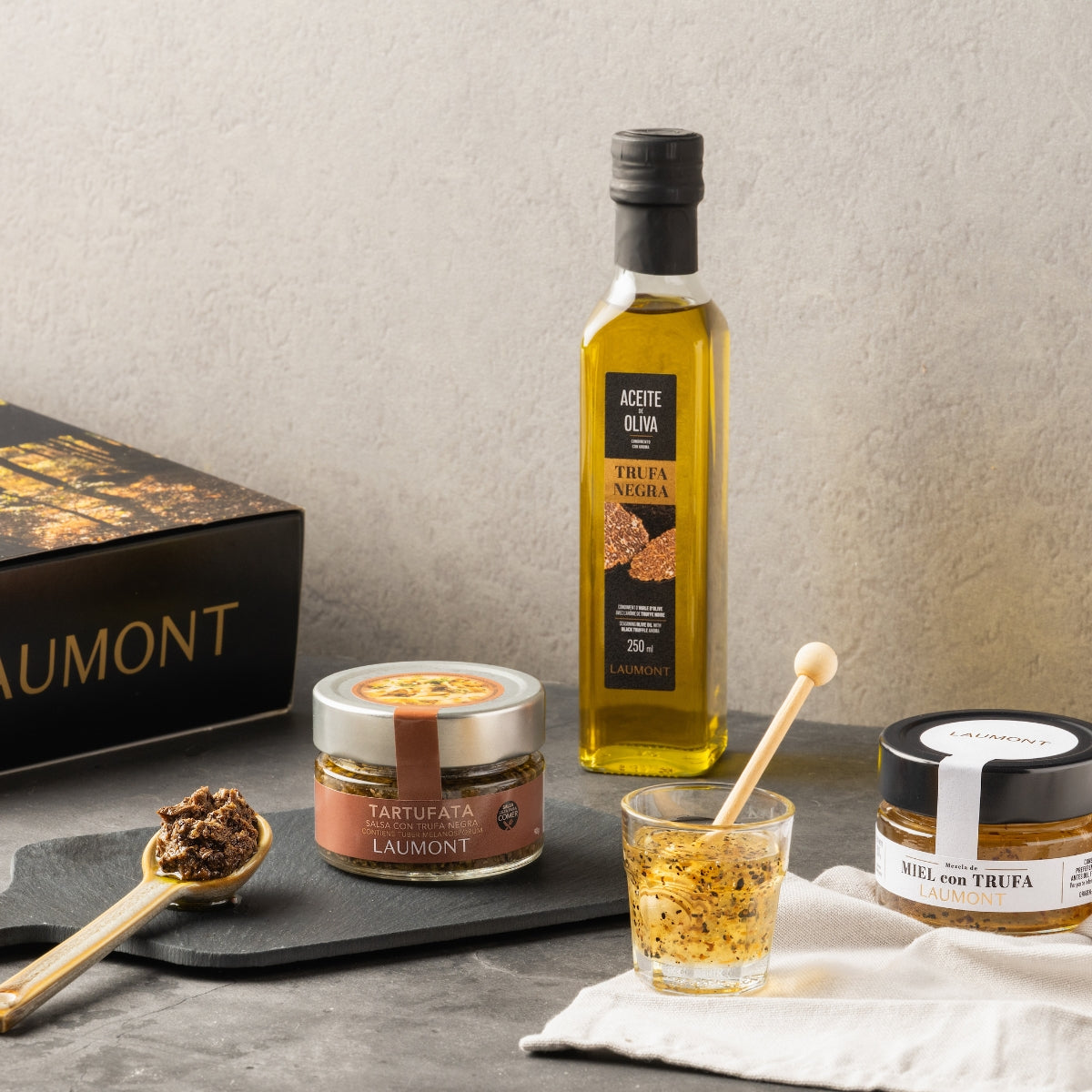 SWEET TRUFFLE PACK – Truffle Honey, Black Truffle Oil & Tartufata